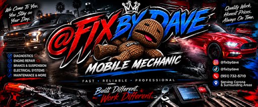 FixByDave Mobile Mechanic Truck & Banner